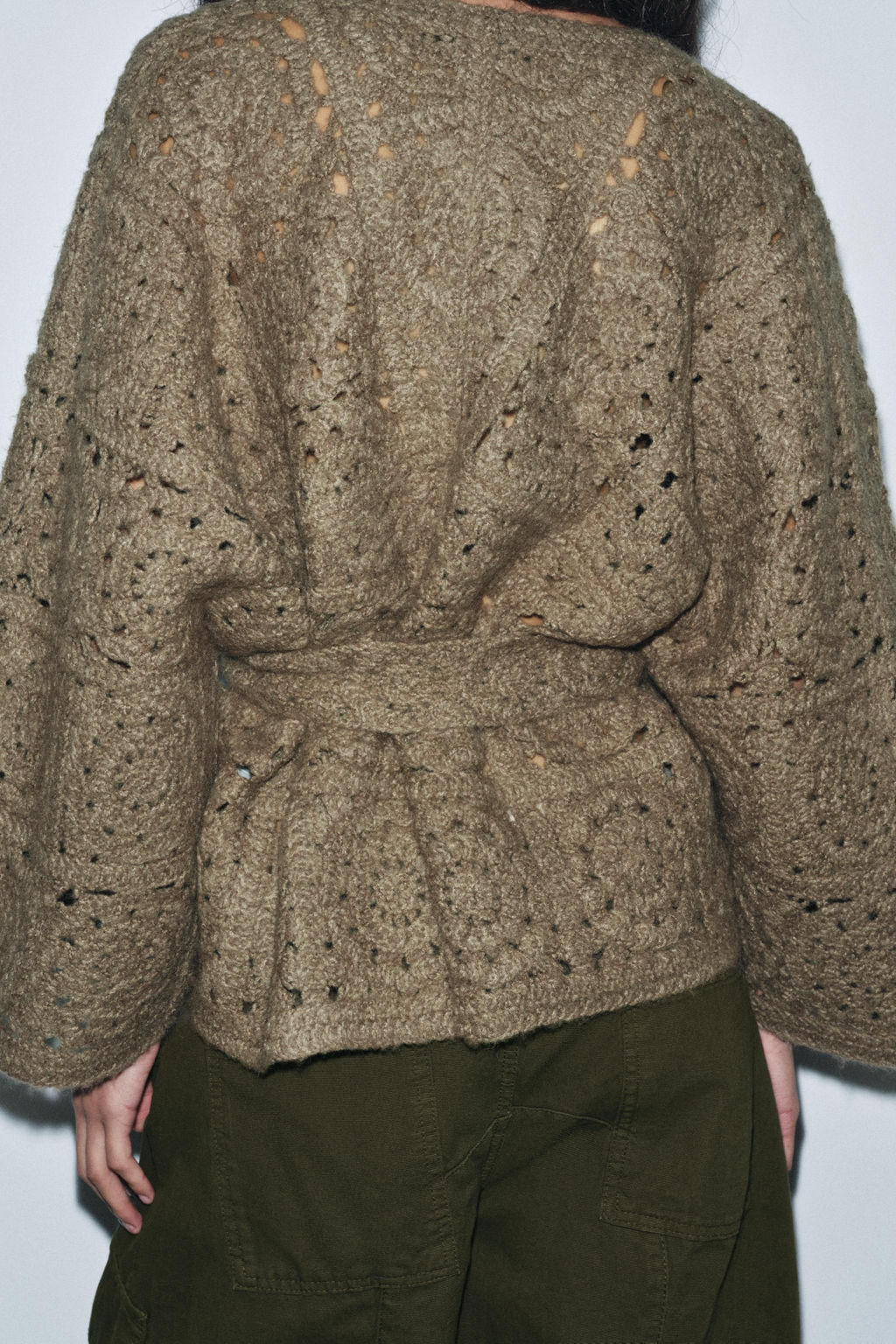 BELTED KNIT CARDIGAN - Zara фото 3