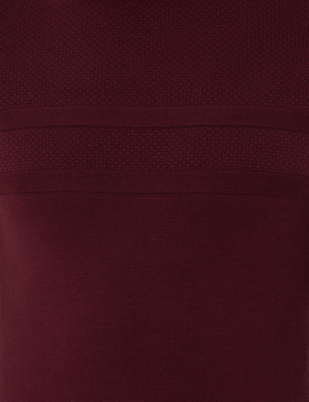 Bordo Slim Fit Yar_m Bal_k__ Yaka Triko Kazak