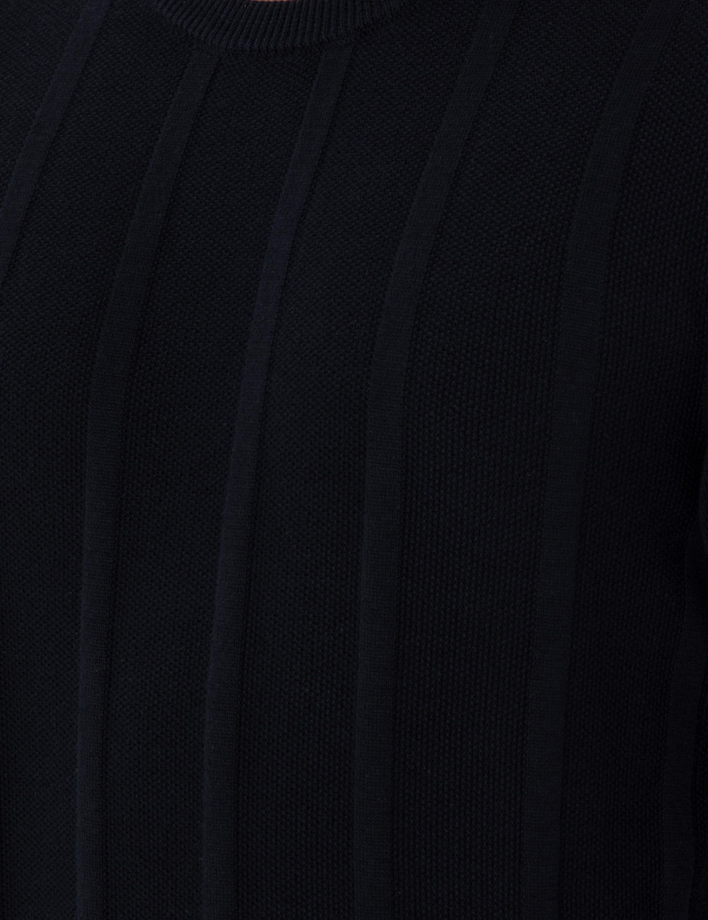 Lacivert Slim Fit Bisiklet Yaka Triko Kazak