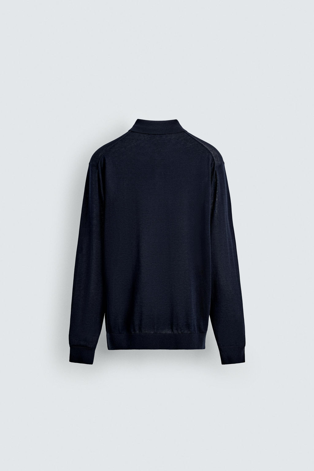 KNIT COTTON-SILK POLO SHIRT - Zara фото 8