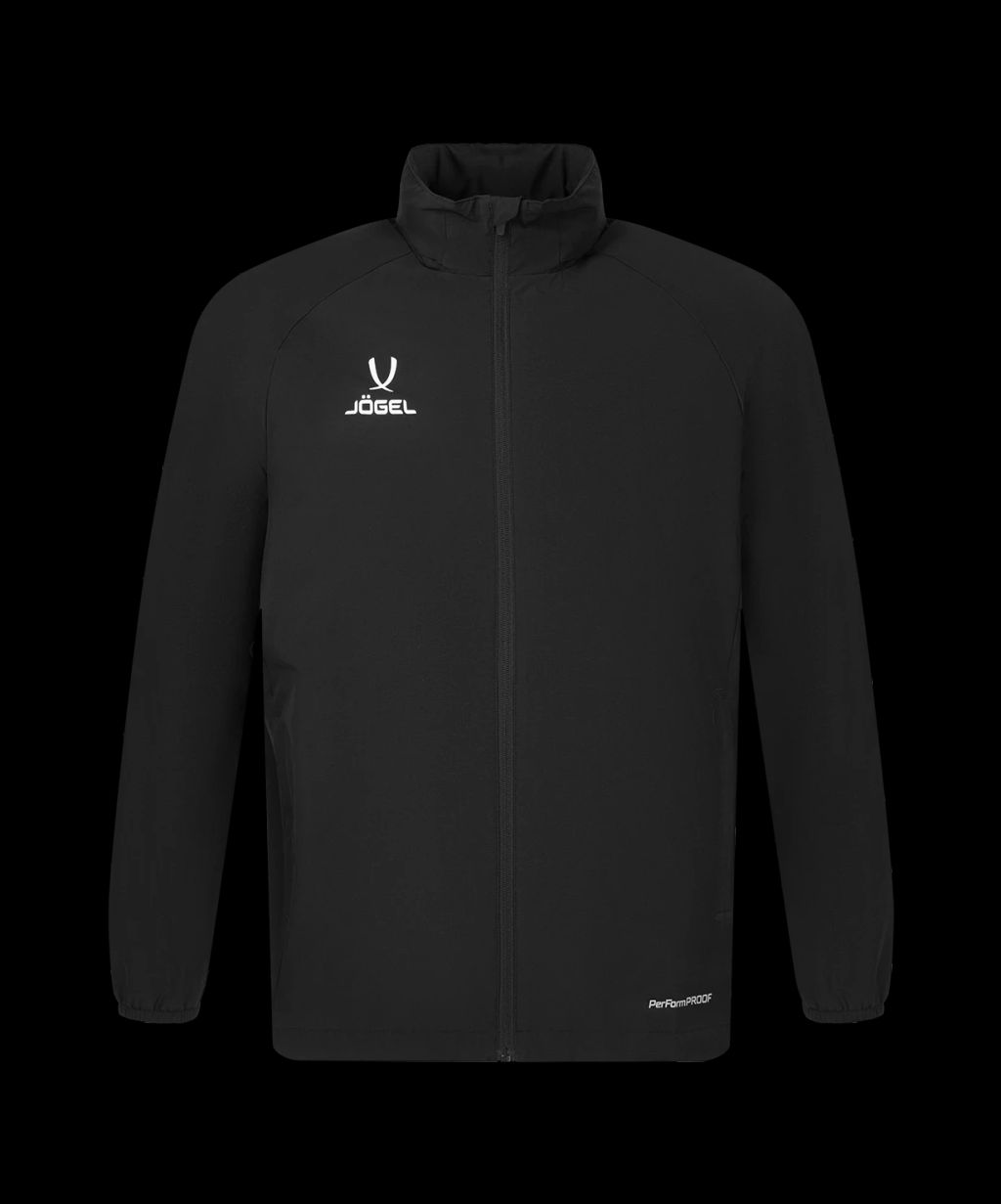 Куртка ветрозащитная JOGEL PREMIER PerFormPROOF FZ Rain Jacket, черный  фото 2