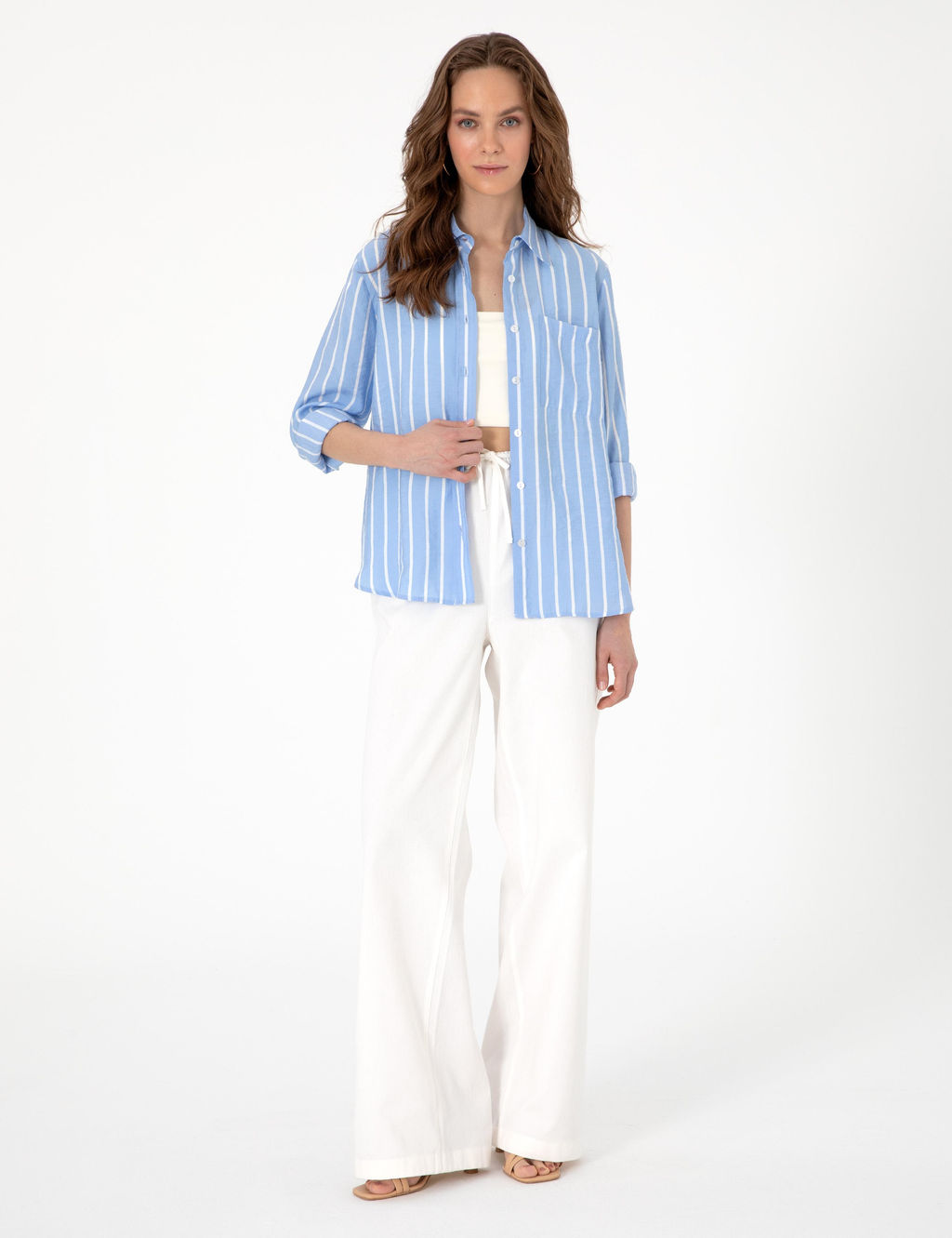 Mavi Comfort Fit _izgili Uzun Kollu G_mlek - Pierre cardin фото 4