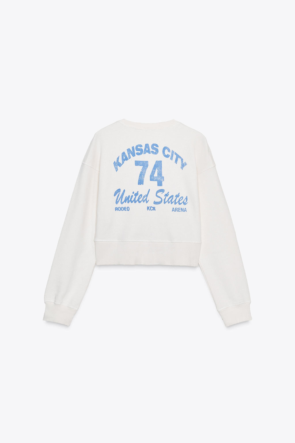 SLOGAN CROP SWEATSHIRT - Zara фото 15