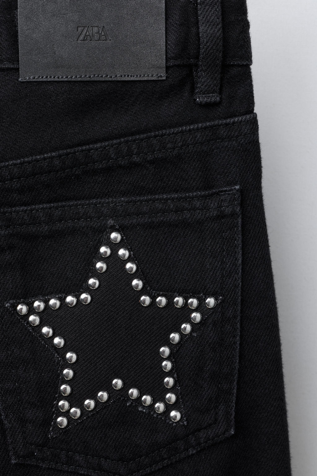 WIDE-LEG JEANS WITH STAR STUDS - Zara фото 4
