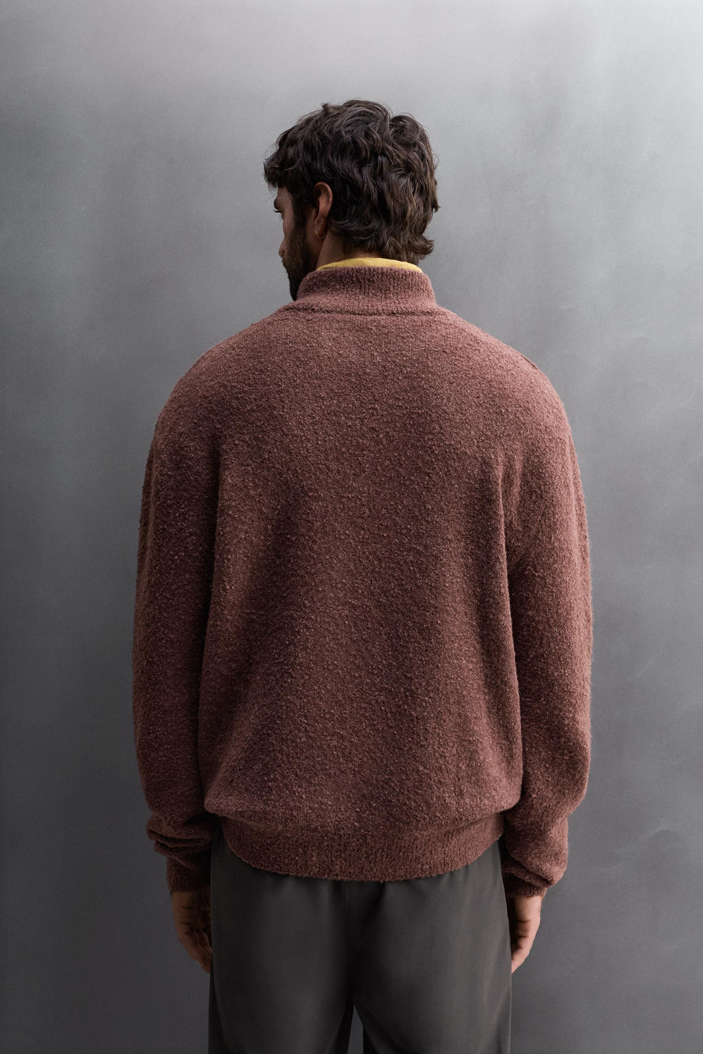 QUARTER-ZIP CONTRAST SWEATER - Zara фото 3