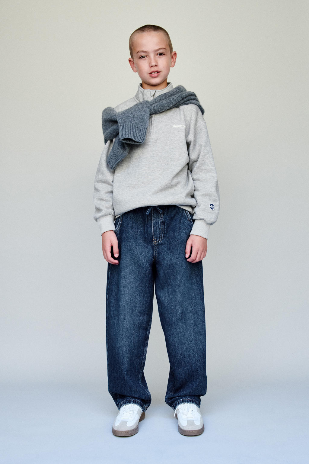 BAGGY JEANS WITH LABEL - Zara фото 7