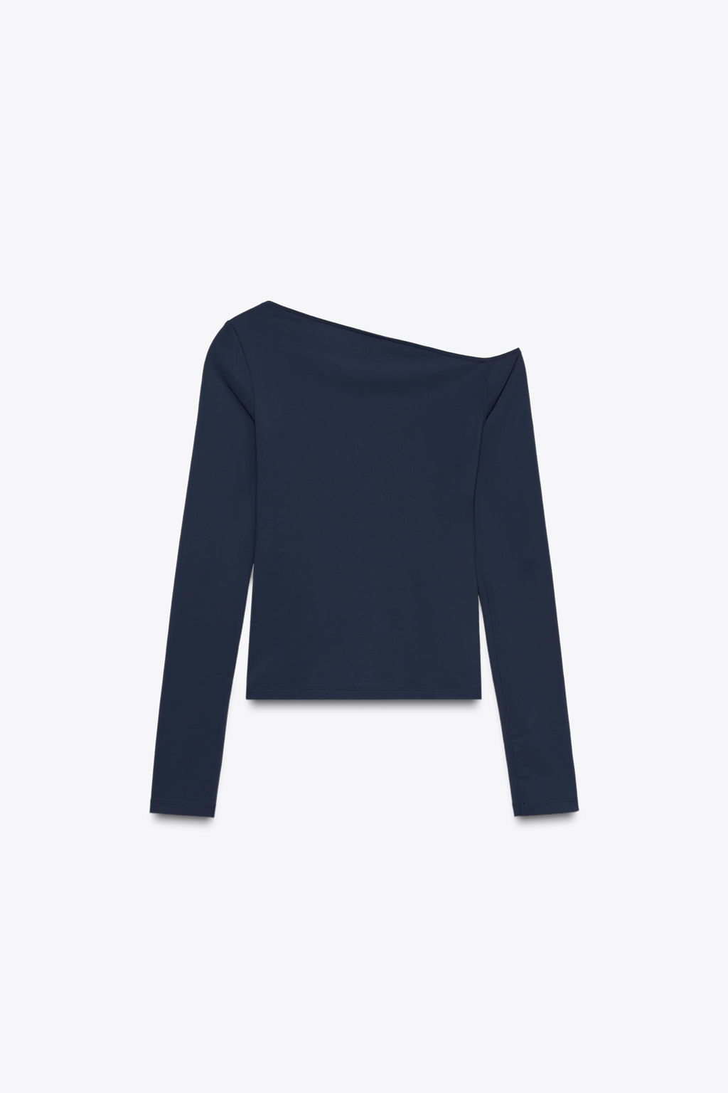 ASYMMETRIC POLYAMIDE T-SHIRT - Zara фото 6