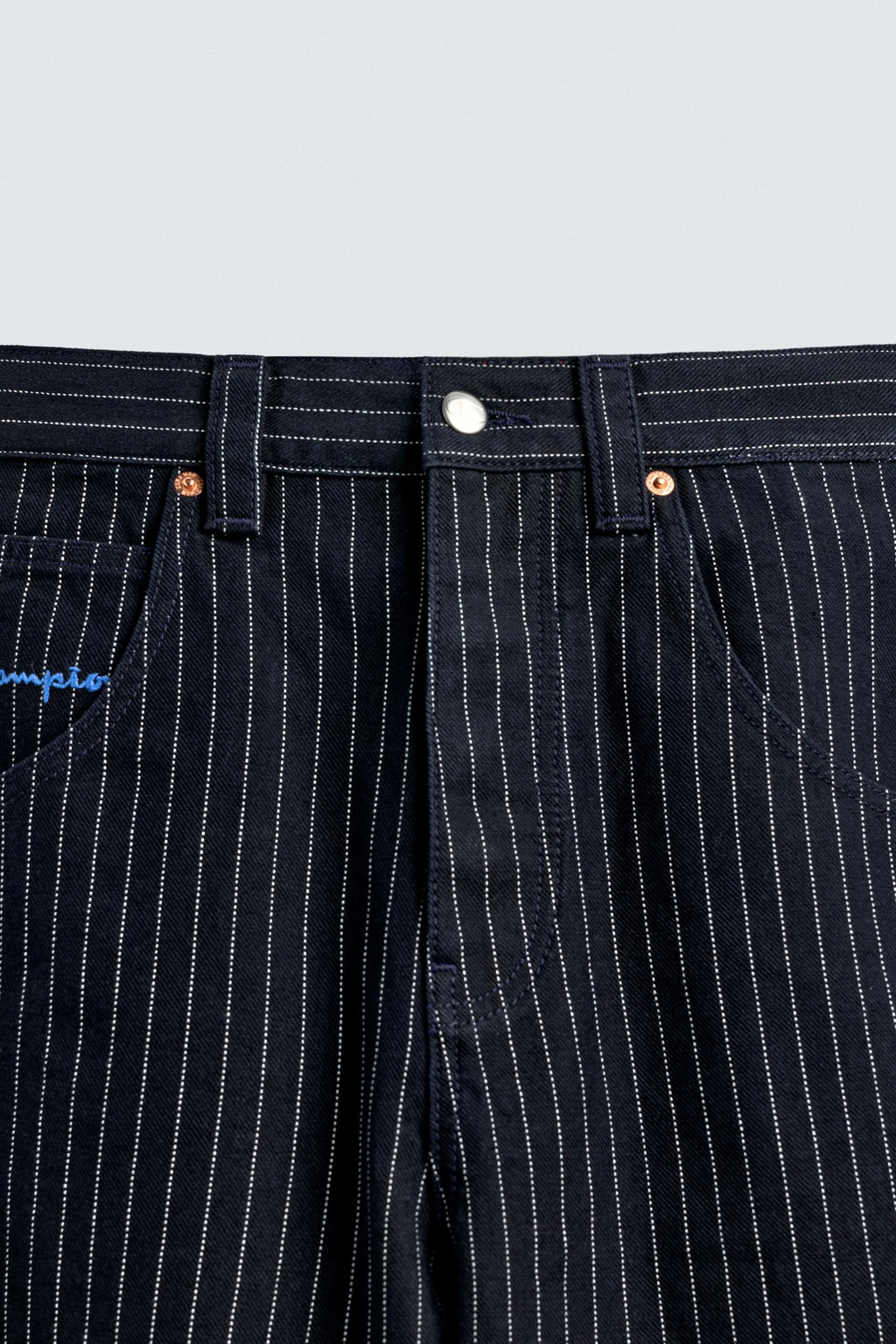 CHAMPION ® X ZARA STRIPED BAGGY FIT BERMUDA SHORTS  фото 9