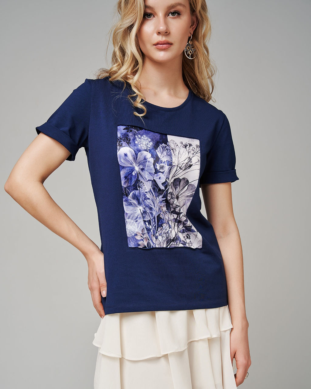 авторская футболка с шелковой вставкой 95% хлопок, 5% лайкра - Sahar art lab фото 4