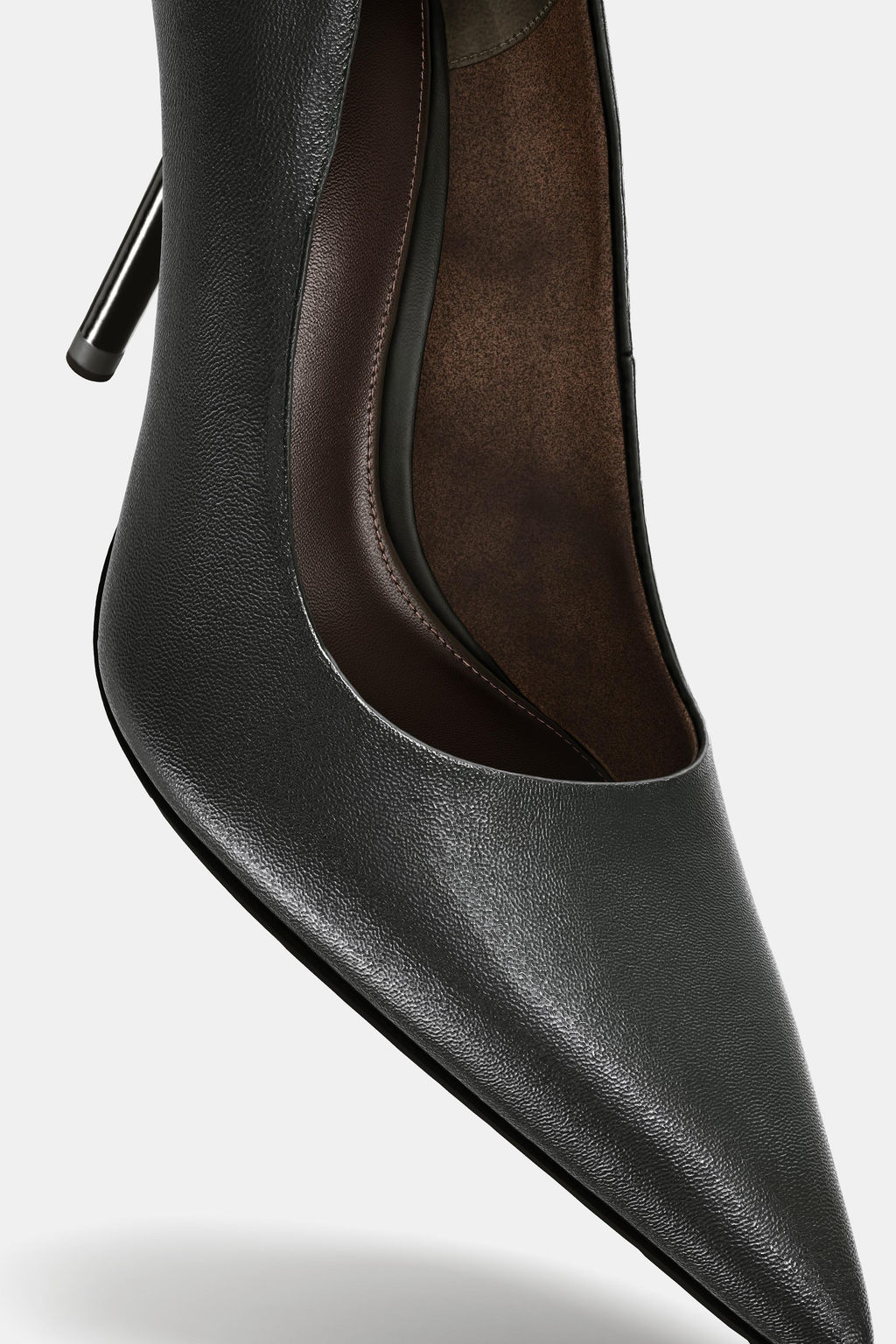 LEATHER HIGH-HEEL SHOES - Zara фото 2