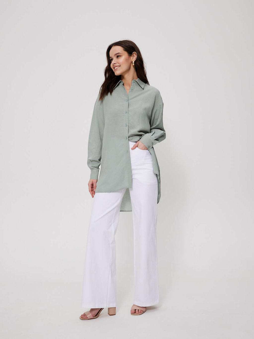 Рубашка 322.030056/зеленый - Seven senses фото 4