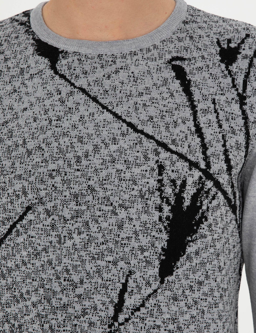 Светло-серый зауженный свитер - Cacharel фото 7