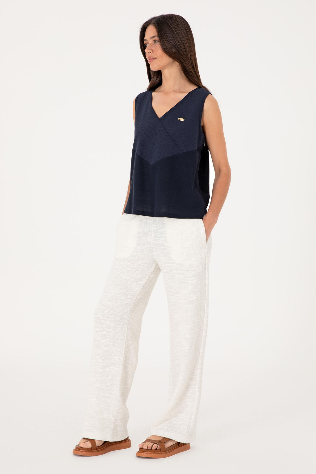 Kad_n Lacivert Ti__rt Sepette S_rpriz _ndirim - U.s. polo assn фото 4