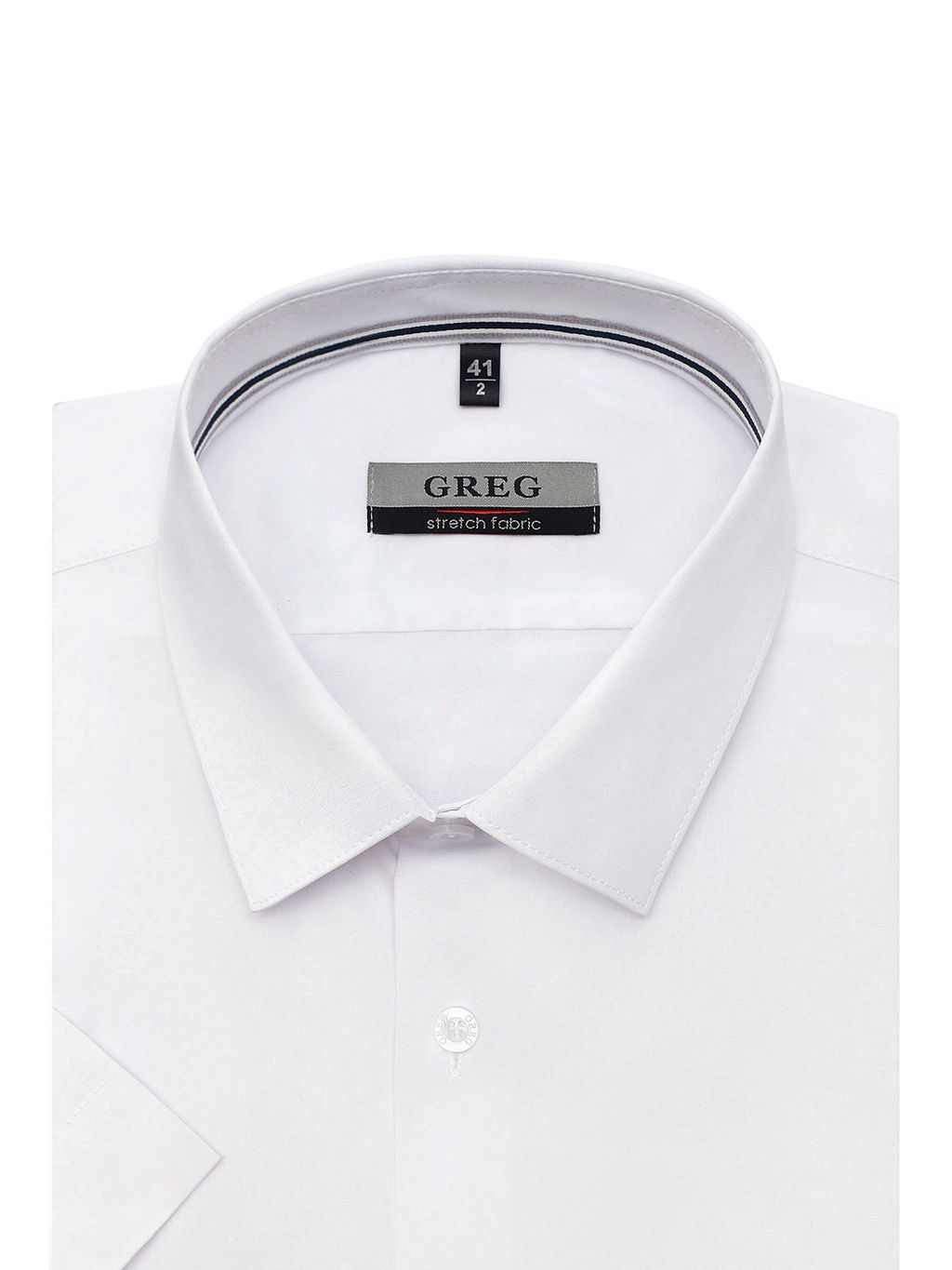 Сорочка мужская короткий рукав GREG 100/207/ZN/1p STRETCH  фото 6
