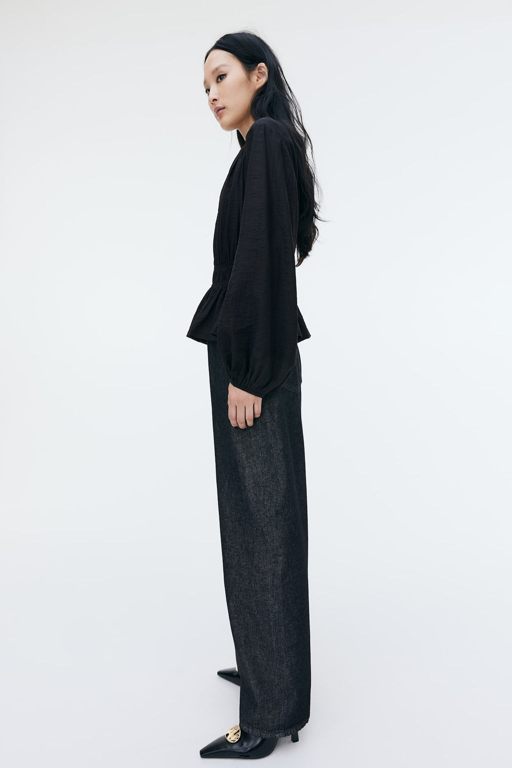 Blusa con detalle fruncido - H&m фото 5