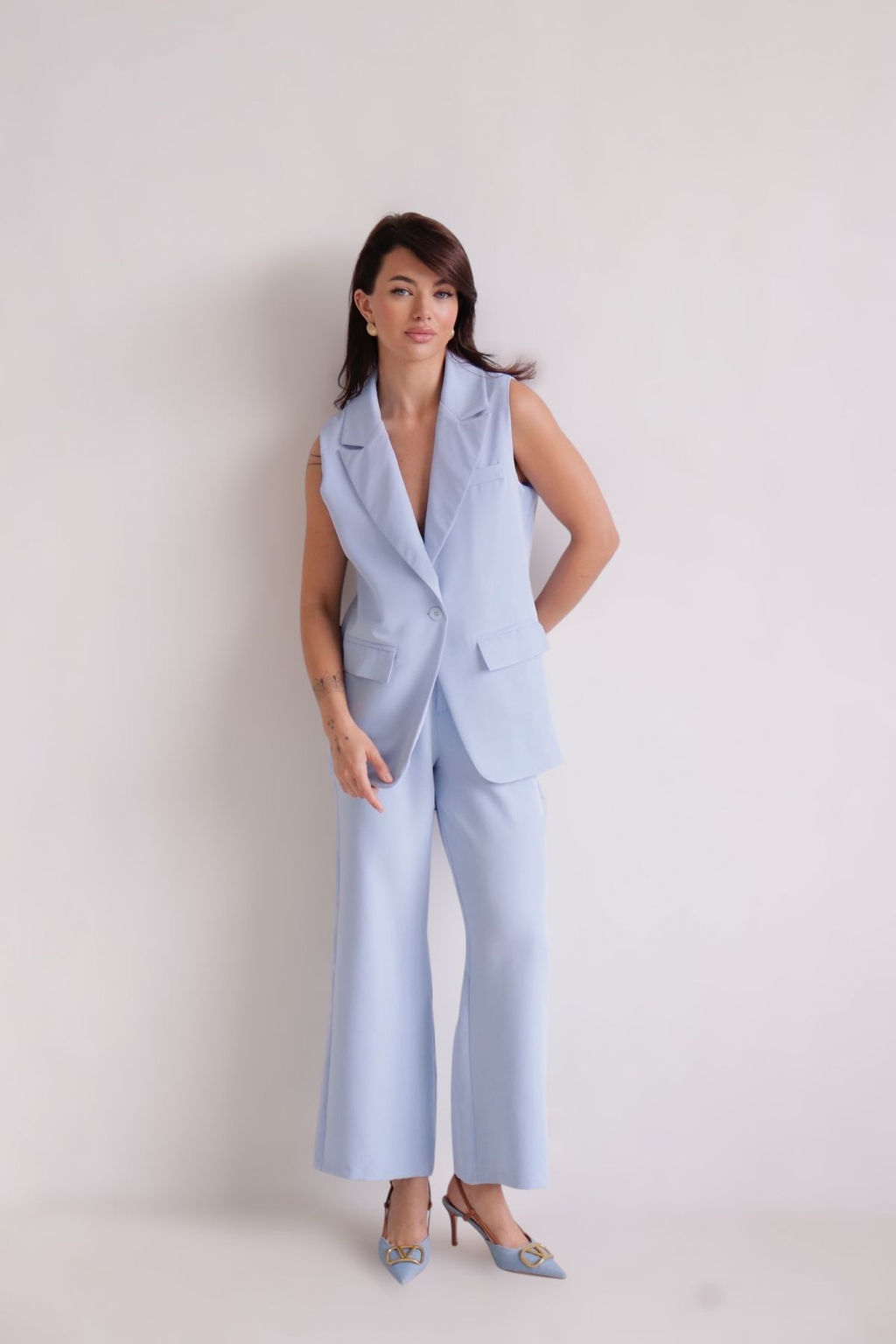 Martichelli Костюм брючный голубой