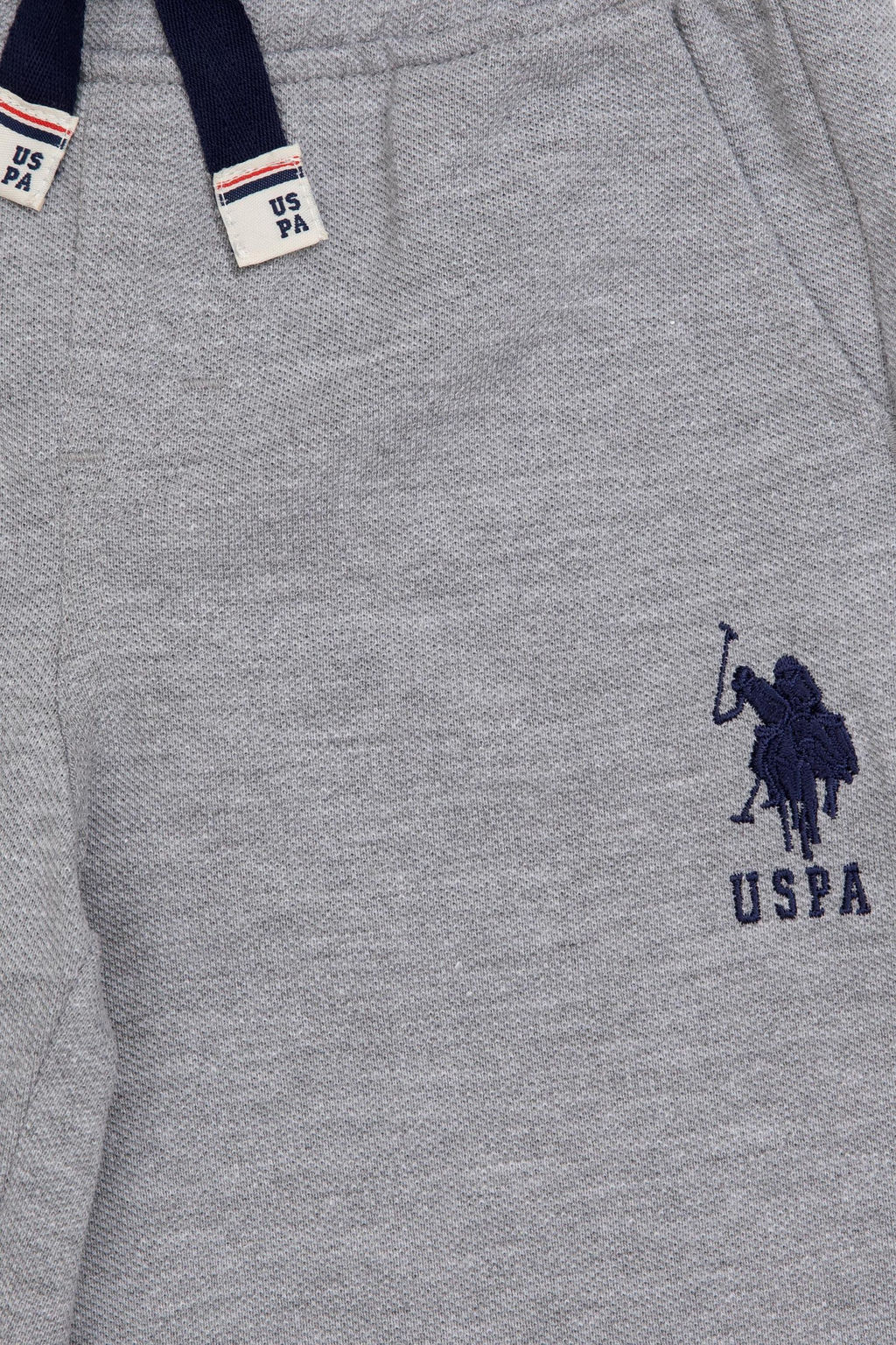 Шорты вязаные U. S. Polo Assn для мальчика серые меланжевые из хлопка - U.s. polo assn фото 9