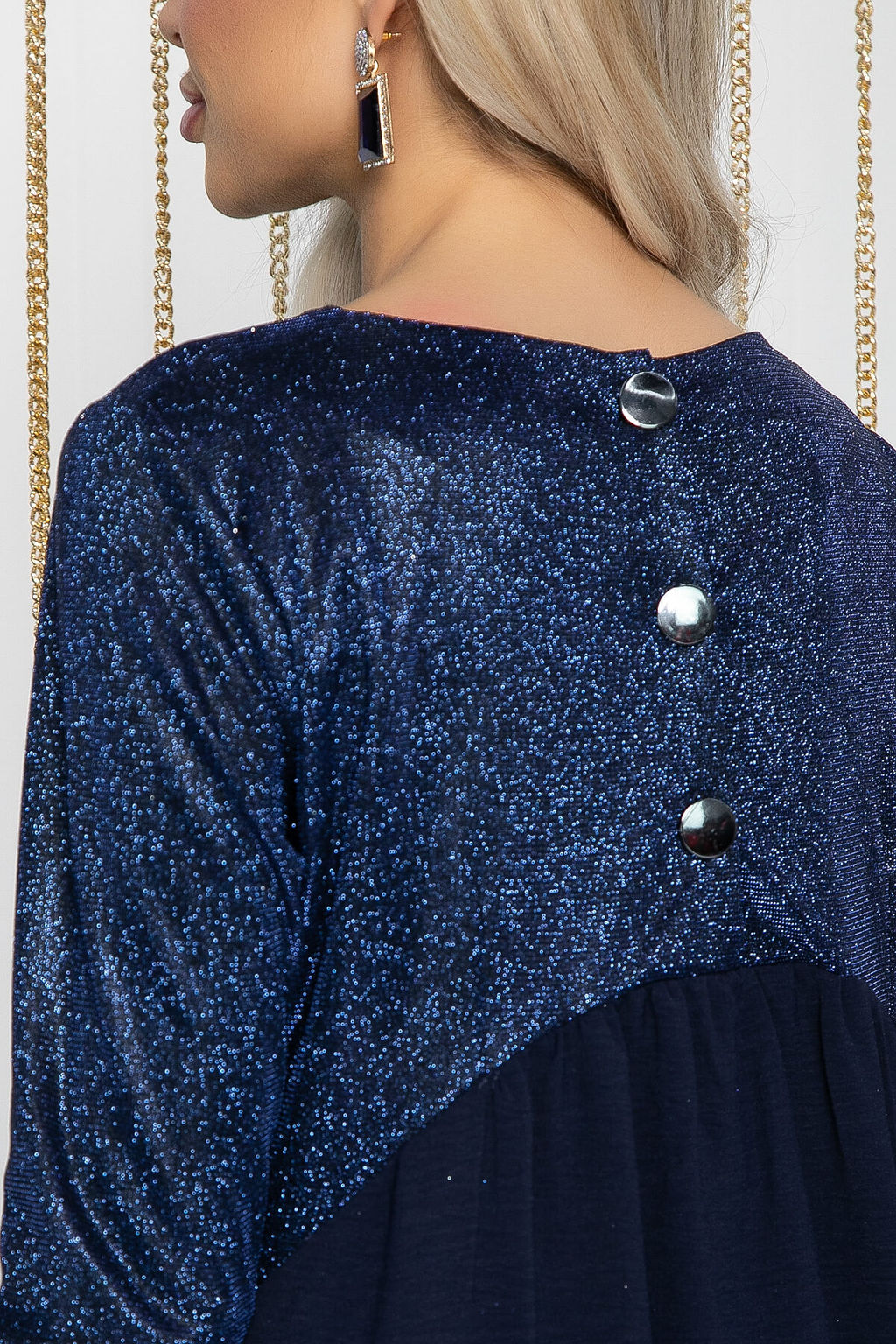 Платье Леди Элегант (синий блеск) П12207-10 - Lt collection фото 4