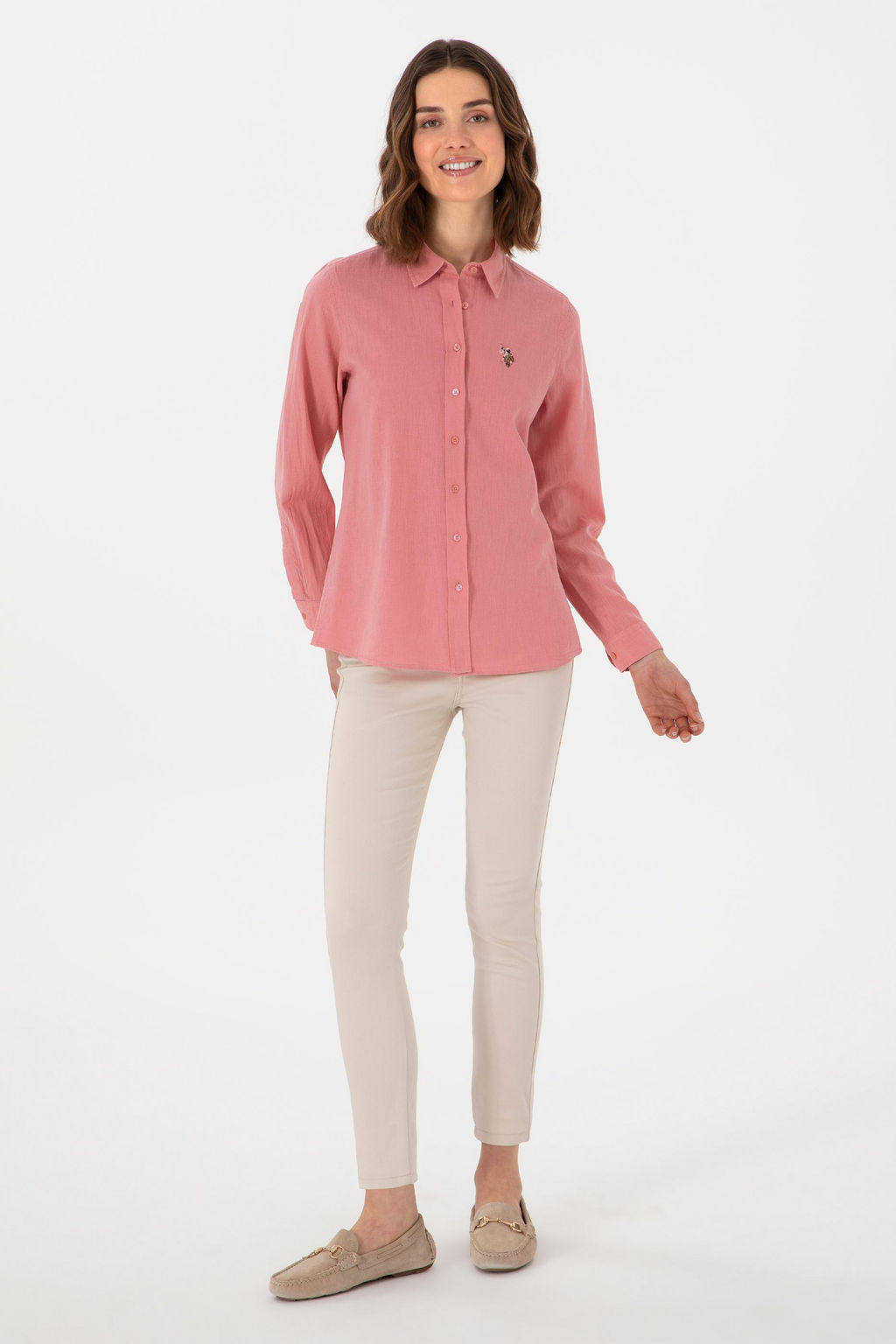 Kad_n Pembe Uzun Kollu Basic G_mlek Sepette S_rpriz _ndirim - U.s. polo assn фото 4