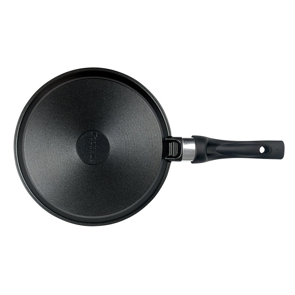 Сковорода блинная с тефлоновым покрытием д24см Классик, h2см, s0,3см, ручка из термостойкого пластика (Россия) - Домашняя мода фото 3