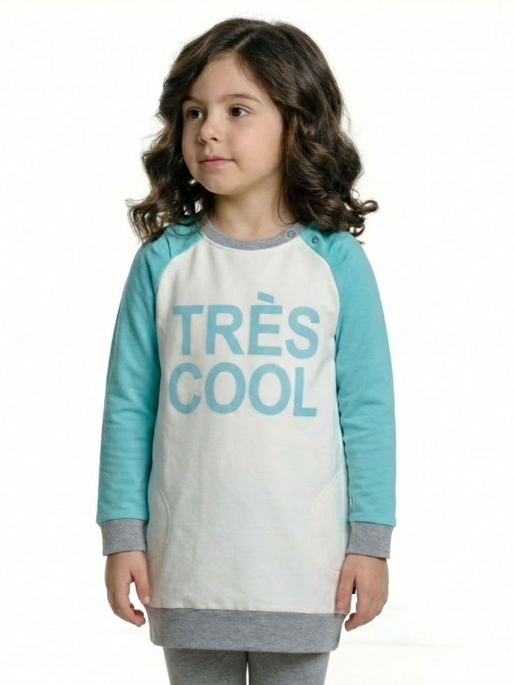 Толстовка для девочки UD 4155 бирюзовый - Mini maxi фото 4