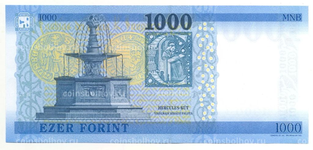 1000 форинтов 2021 года Венгрия