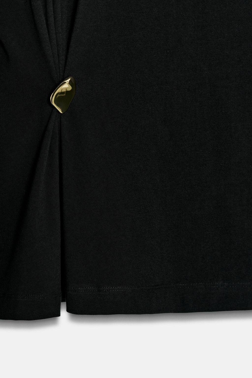 CAMISETA HEAVY COTTON APLIQUE / Negro - Zara фото 8