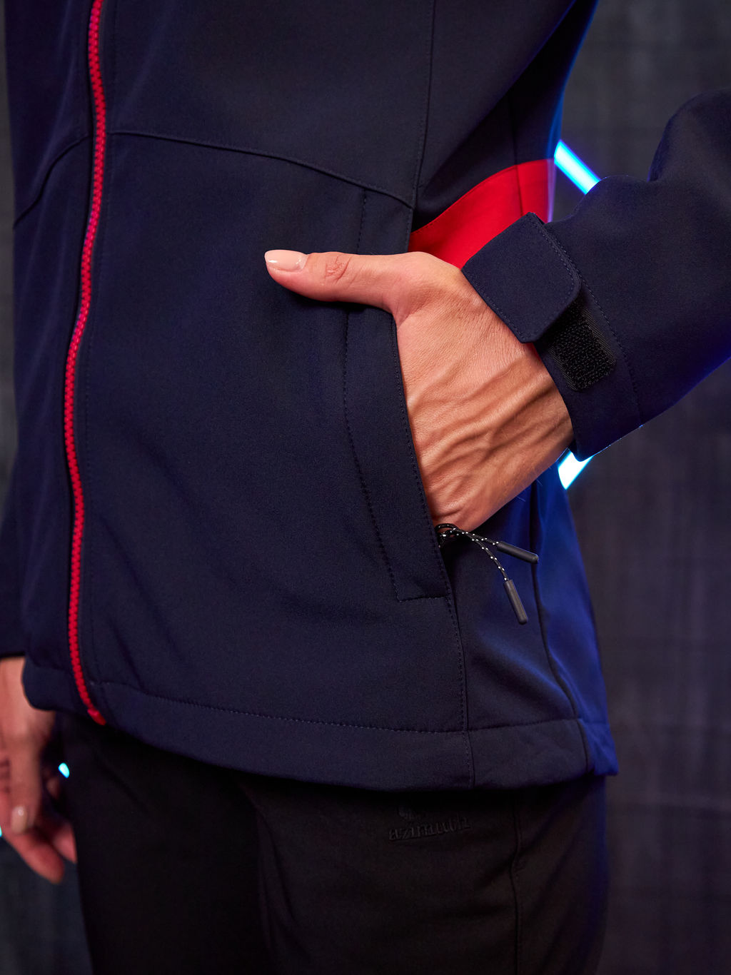 Женская мембранная куртка виндстоппер на флисе Azimuth Заря 124/23982_705 Темно-Синий  фото 20