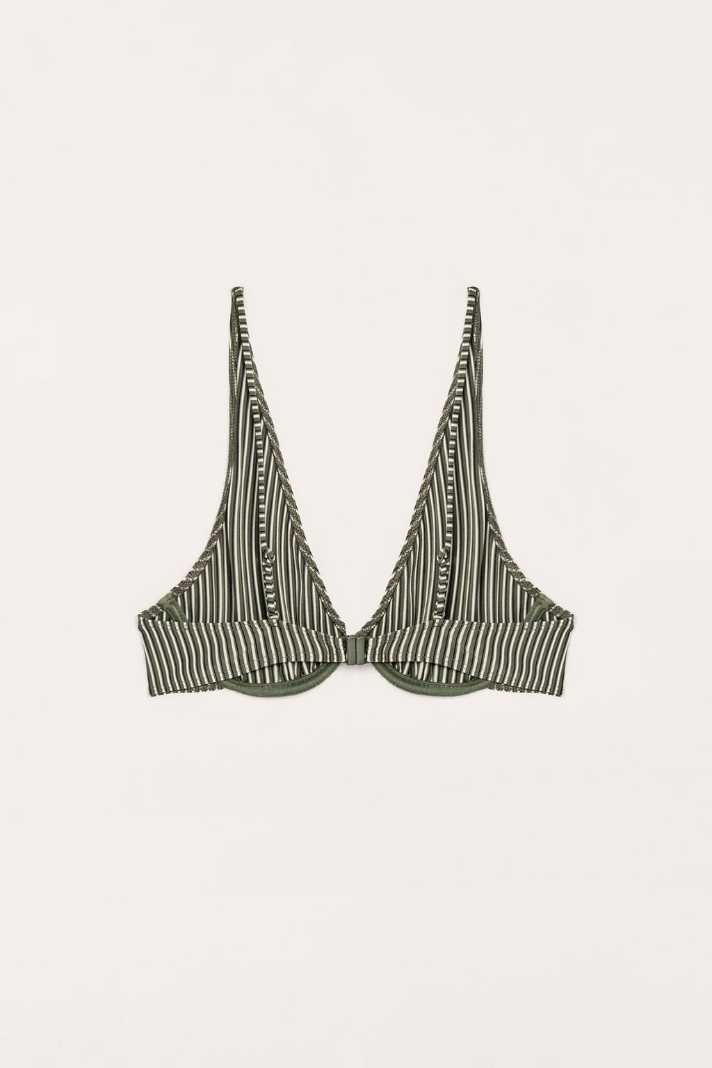 STRIPED LIMITED EDITION BIKINI TOP - Zara фото 4