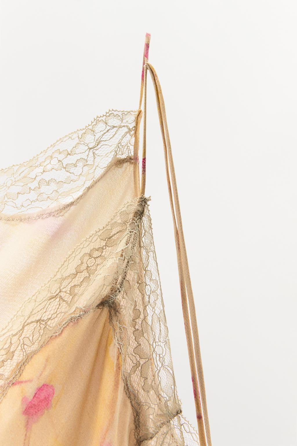 FLOWING PRINTED DRESS WITH LACE - Zara фото 6