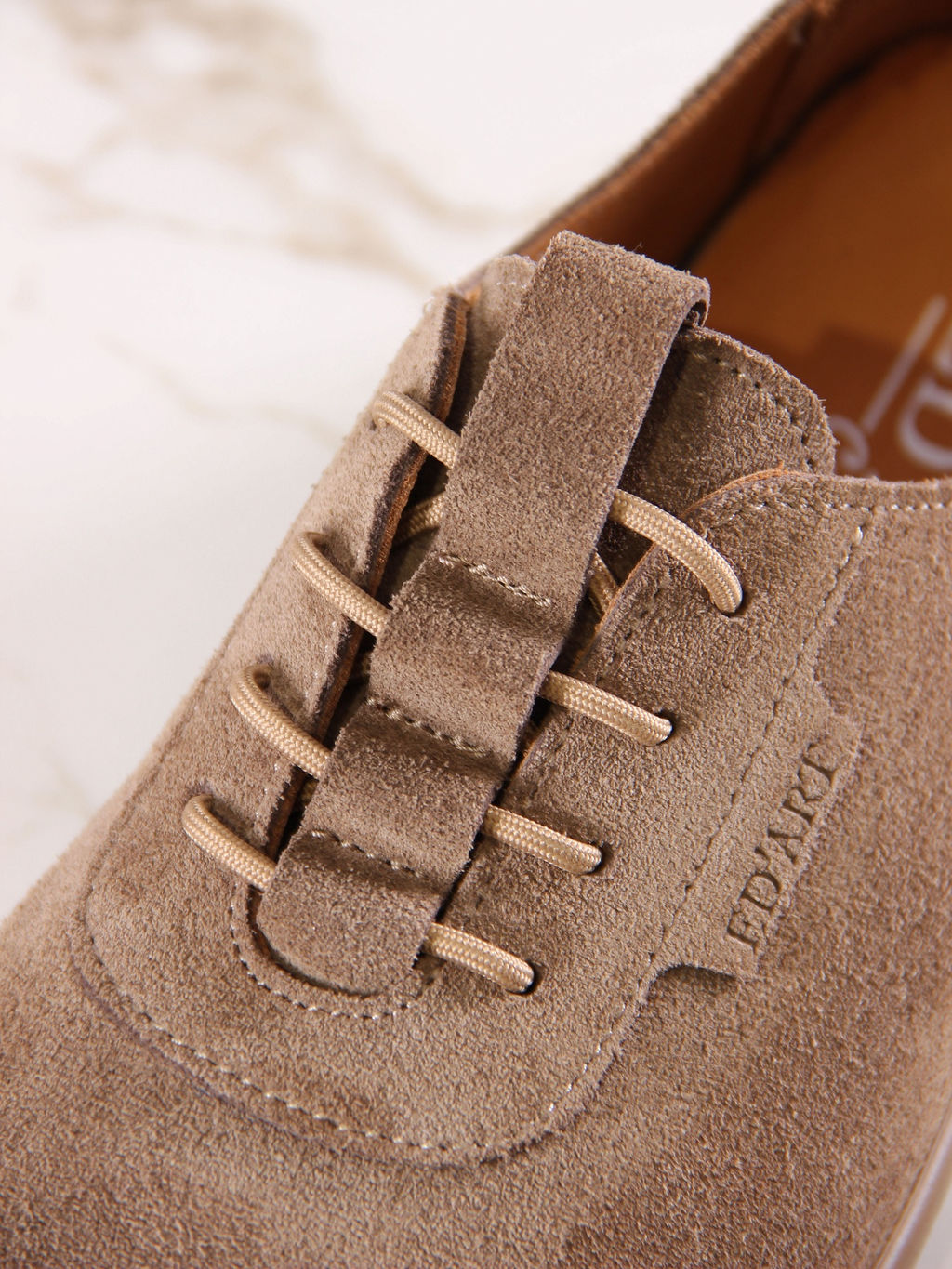 Туфли женские демисезонные 185.астиbr.Серо-коричневая замша/Кожа