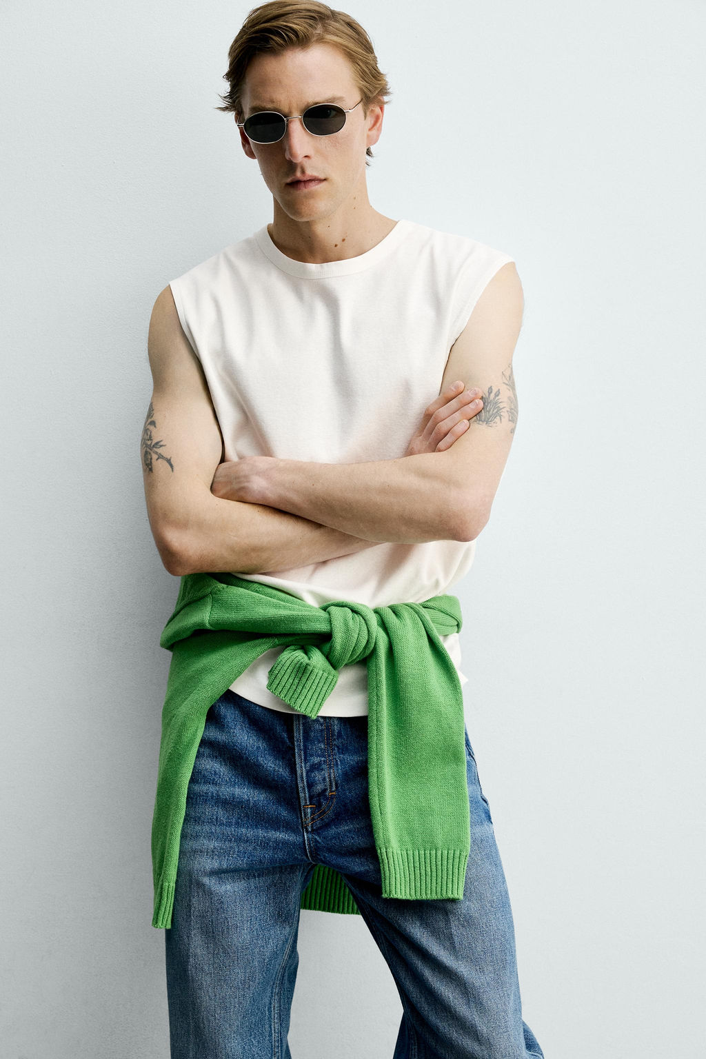 CAMISETA TANK RELAXED FIT / Blanco