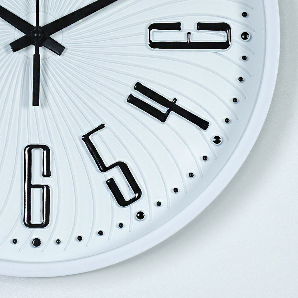 Часы настенные 25 см / Y6053T19 /уп 40/ (белые с серым циферблатом ) - ГалеонТрейд фото 9