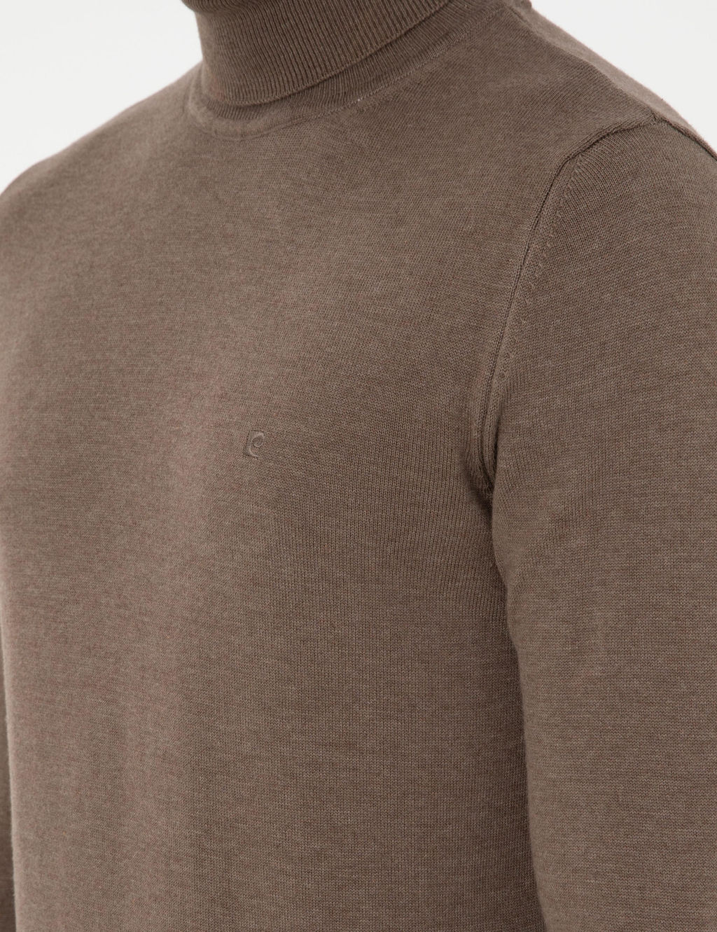 Vizon Melanj Slim Fit Bal_k__ Yaka Basic Triko Kazak - Pierre cardin фото 7