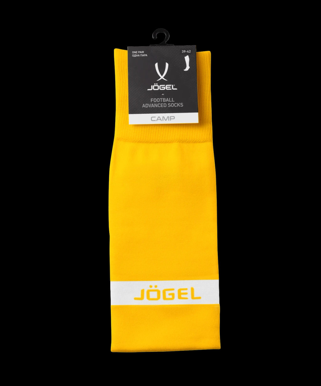 Гетры футбольные JOGEL CAMP ADVANCED SOCKS, желтый/белый