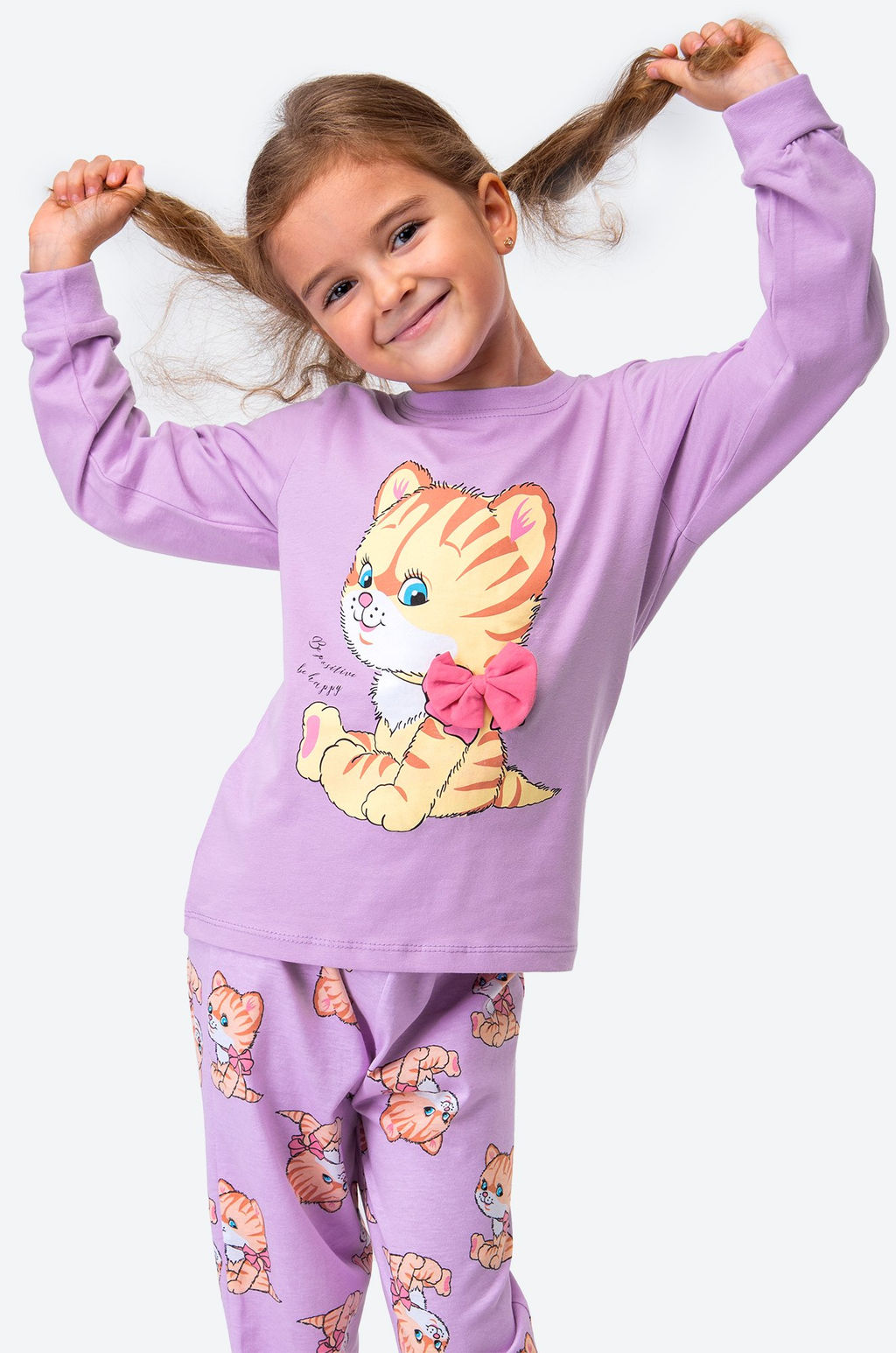 Хлопковая пижама для девочки Bonito  фото 5