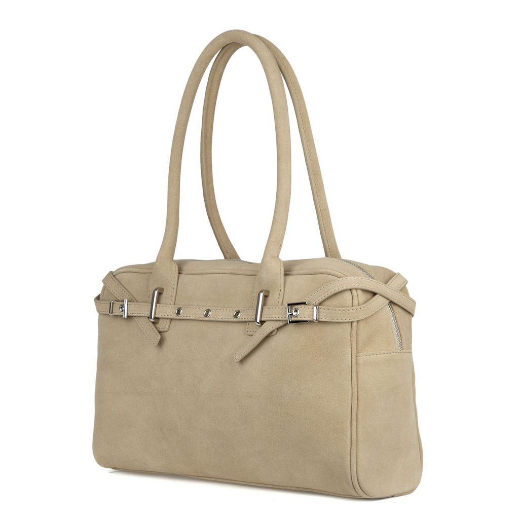 5180 apricot, Женская замшевая сумка, Barcelo Biagi