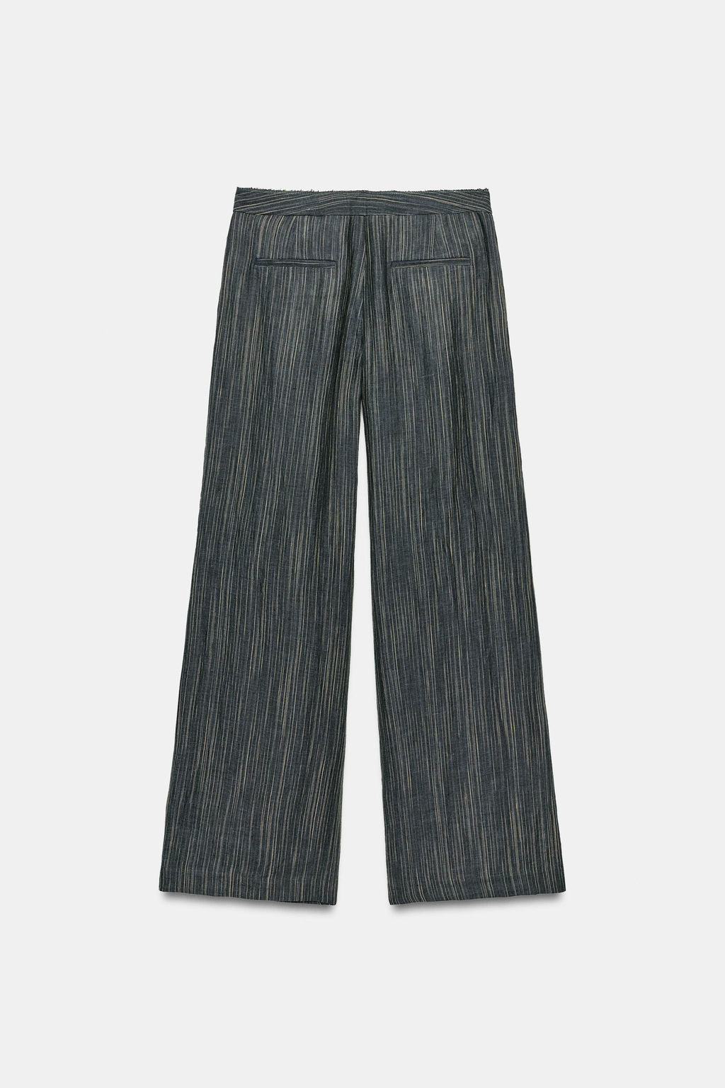 PANTAL?N LINO RAYAS ZW COLLECTION / Gris azul - Zara фото 6