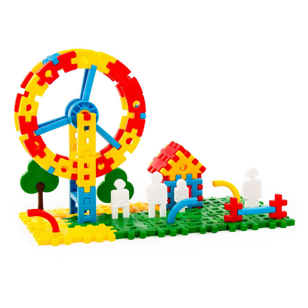 Конструктор Луна-парк 1 (118 элементов) (в ведёрке) - Полесье фото 5