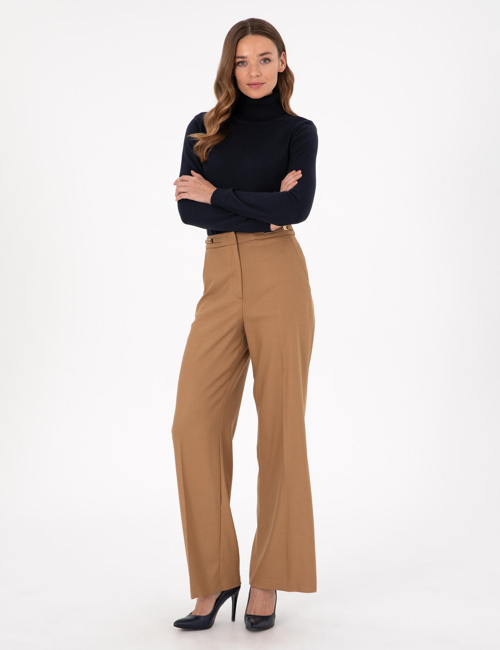 Lacivert Slim Fit Basic Kazak
