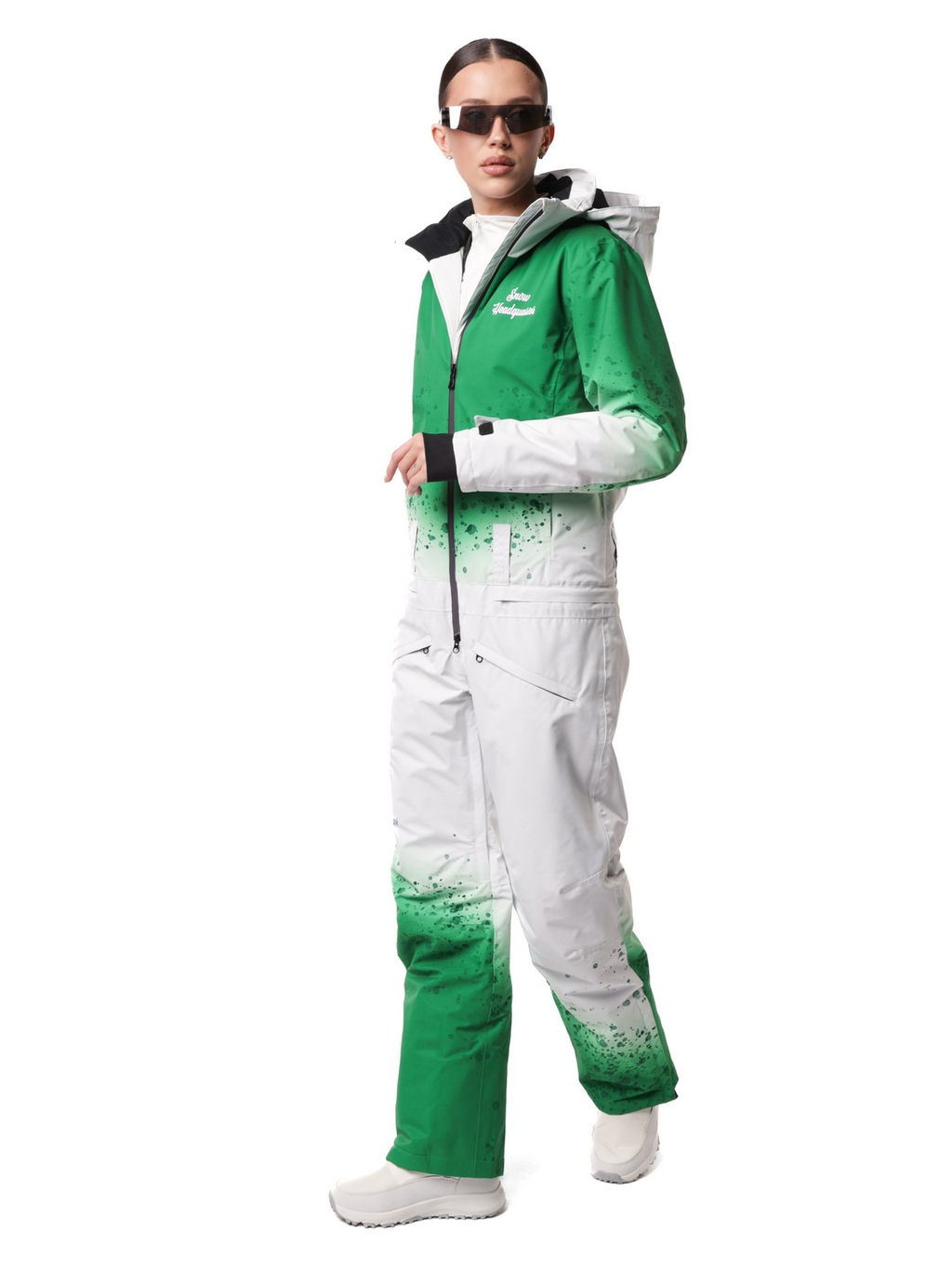 Комбинезон BB-0525 Бело-зеленый