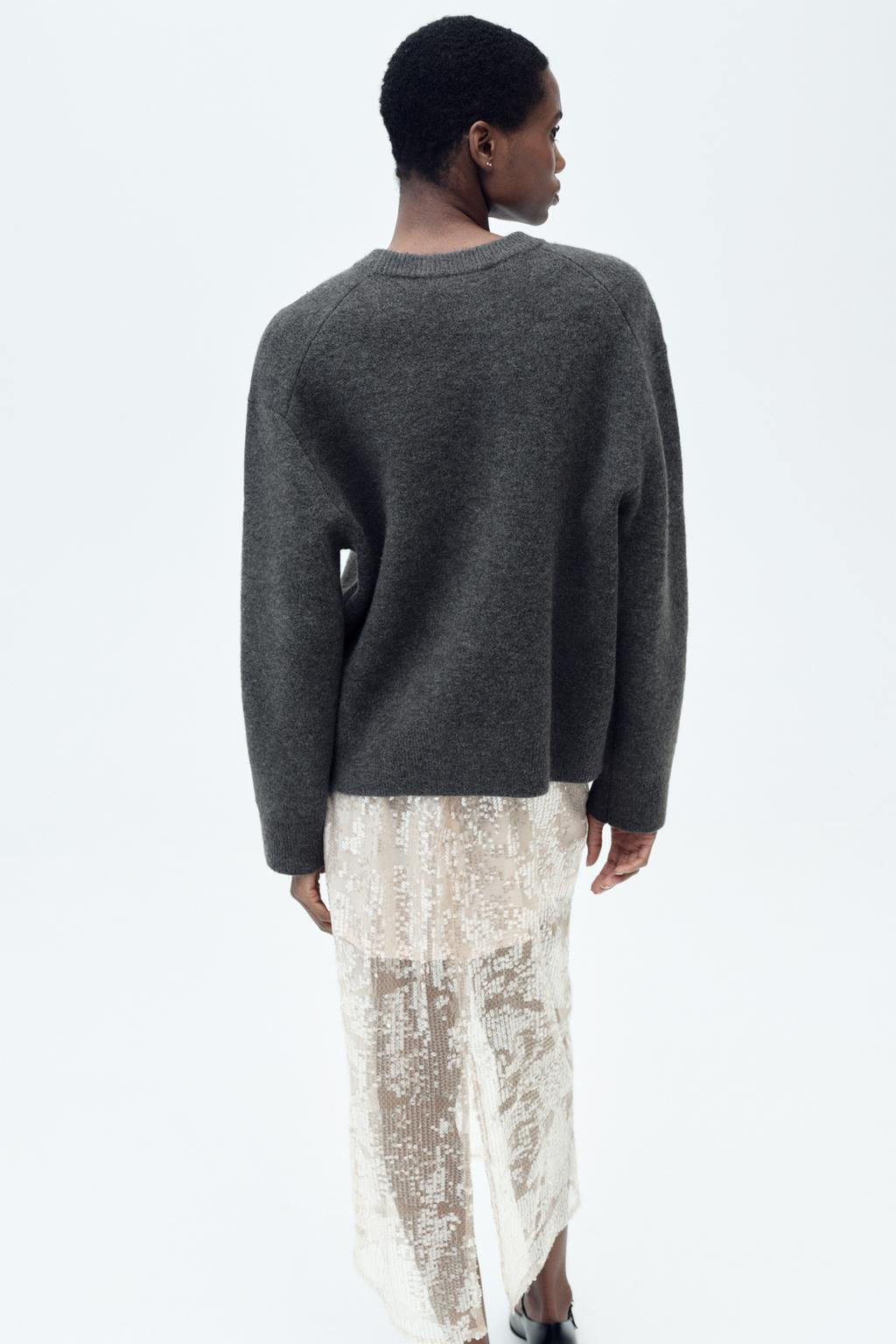 PLAIN KNIT SWEATER - Zara фото 4