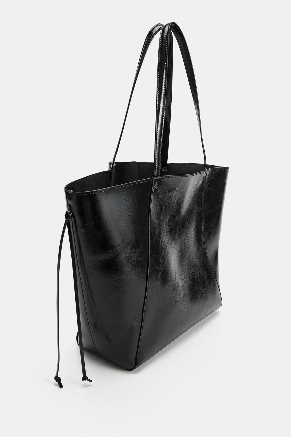 BOLSO SHOPPER FRUNCIDO / Negro - Zara фото 3