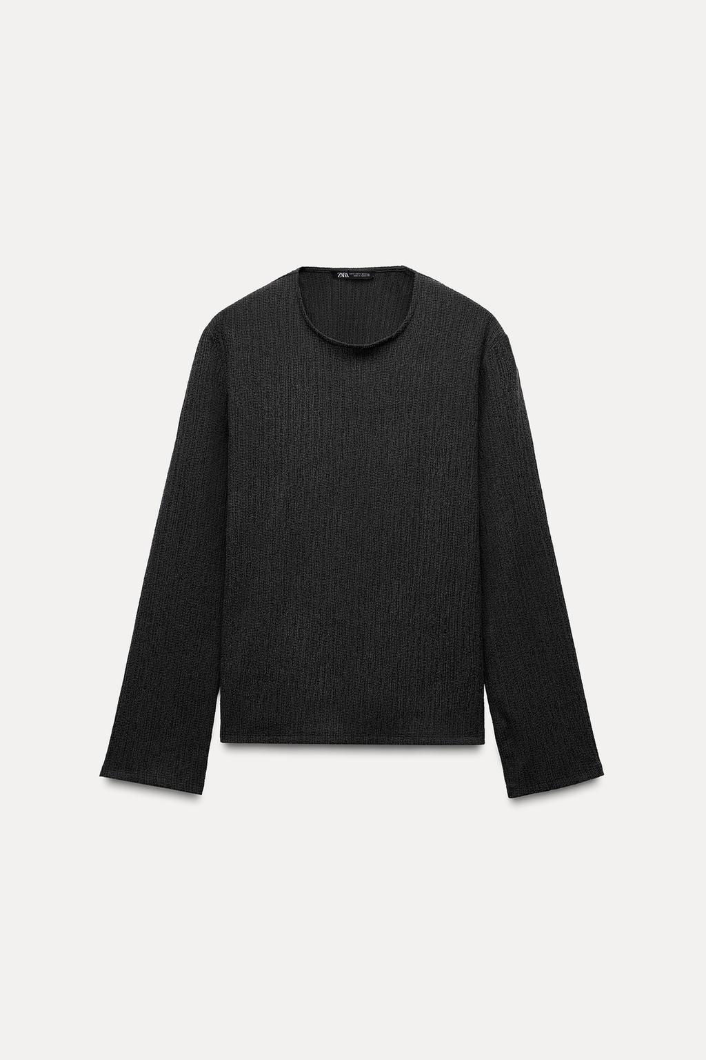 TEXTURED TOP WITH BOW - Zara фото 19