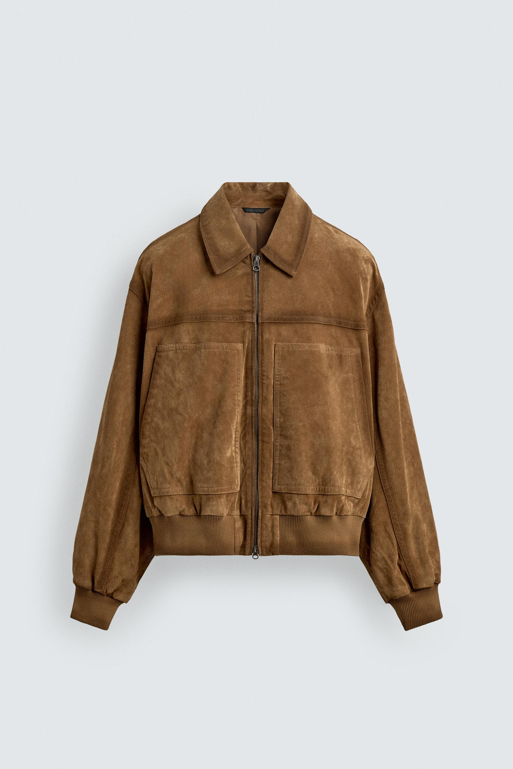 CAZADORA RELAXED FIT PIEL ANTE / Tabaco - Zara фото 7