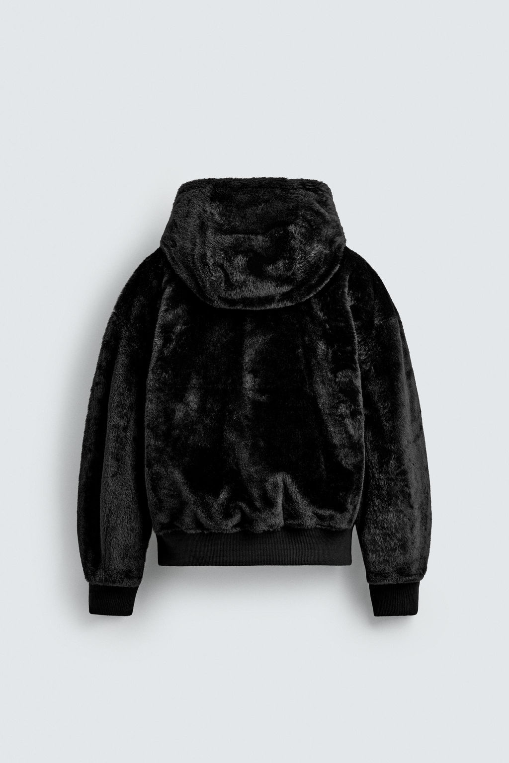 REVERSIBLE FAUX FUR BOMBER JACKET - Zara фото 10