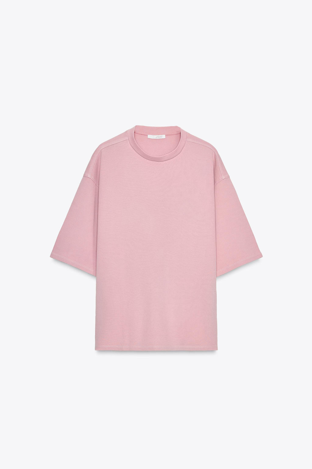 WASHED EFFECT INTERLOCK T-SHIRT - Zara фото 5