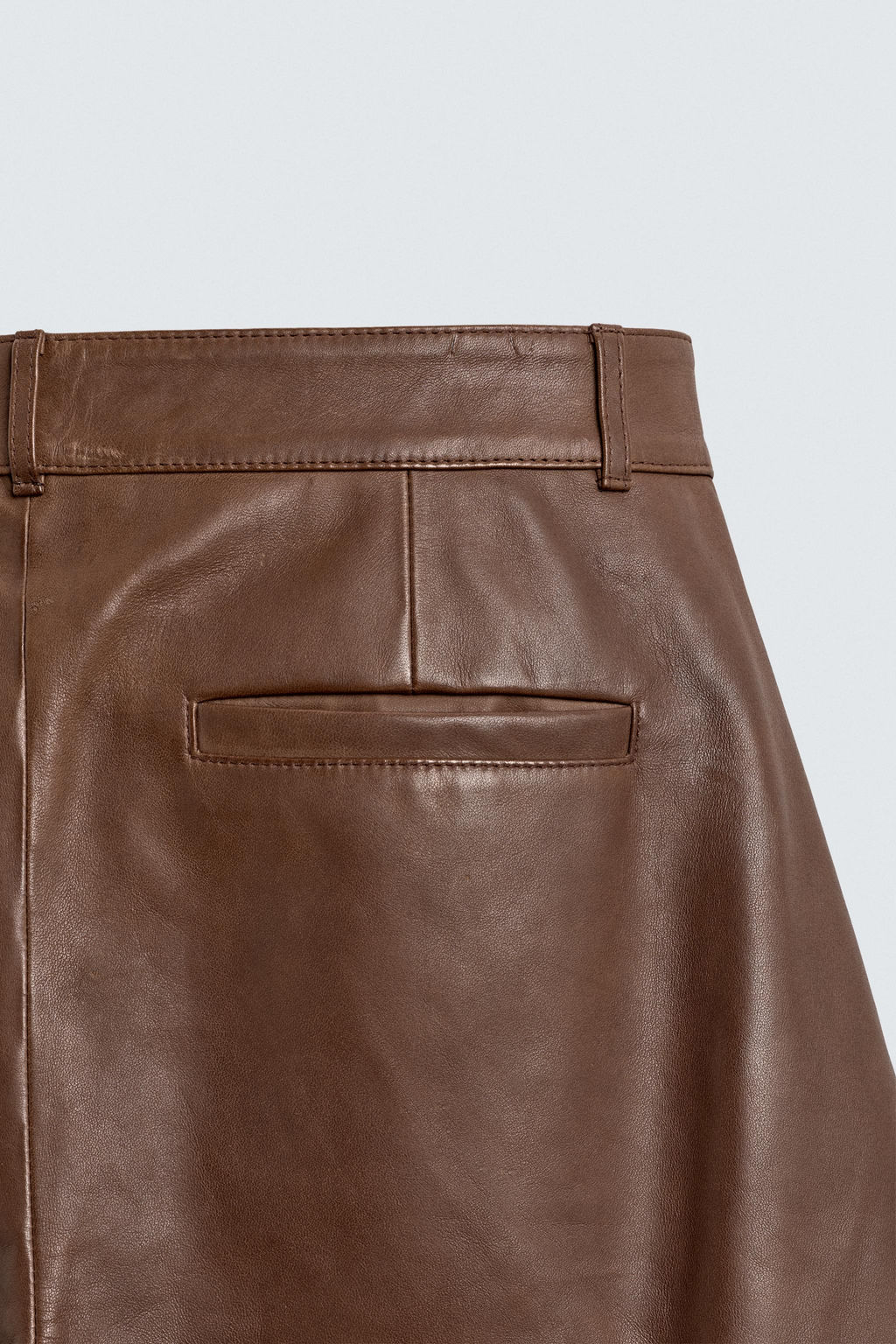 LEATHER BALLOON FIT TROUSERS - Zara фото 18