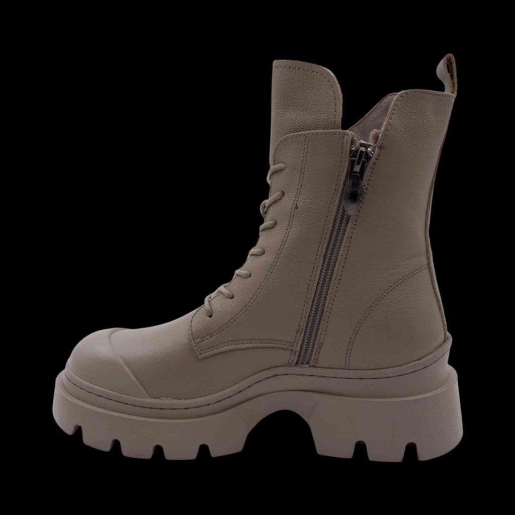 Ботинки из натуральной кожи на меху 6700-2 серые - Sport фото 3