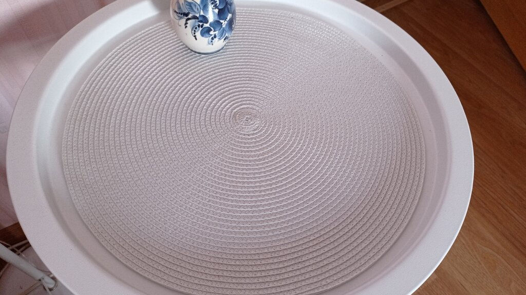 Салфетка для сервировки (мат на стол) 38см, круглая, стальная, Y6-2538 (326267) /DANIKS/  фото 5